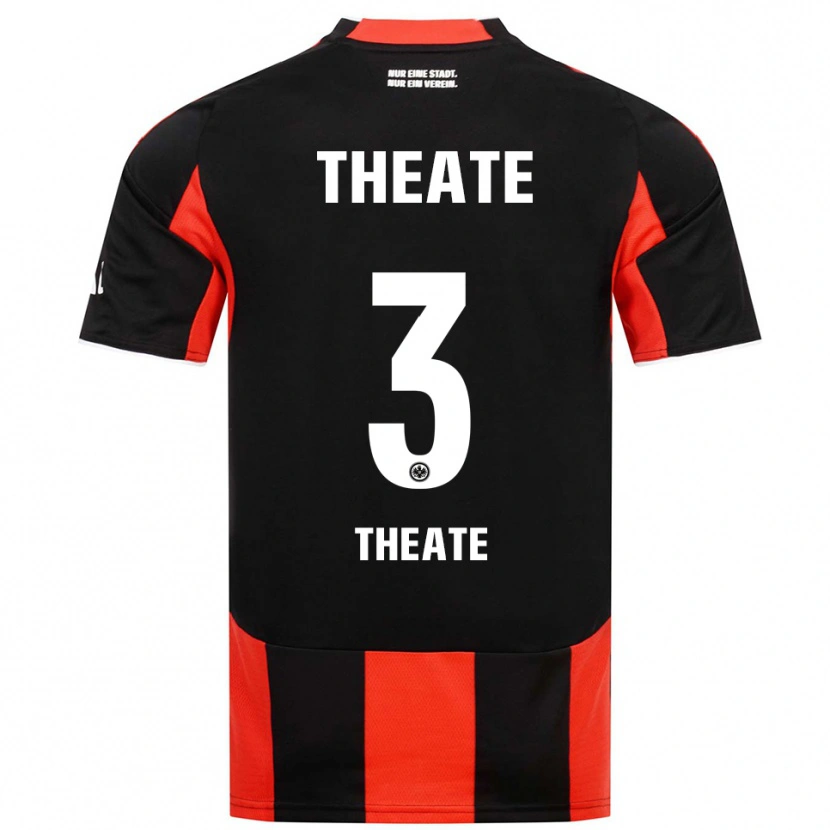 Danxen Barn Arthur Theate #3 Svart Röd Hemmatröja Matchtröjor 2025/26 Tröjor T-Tröja