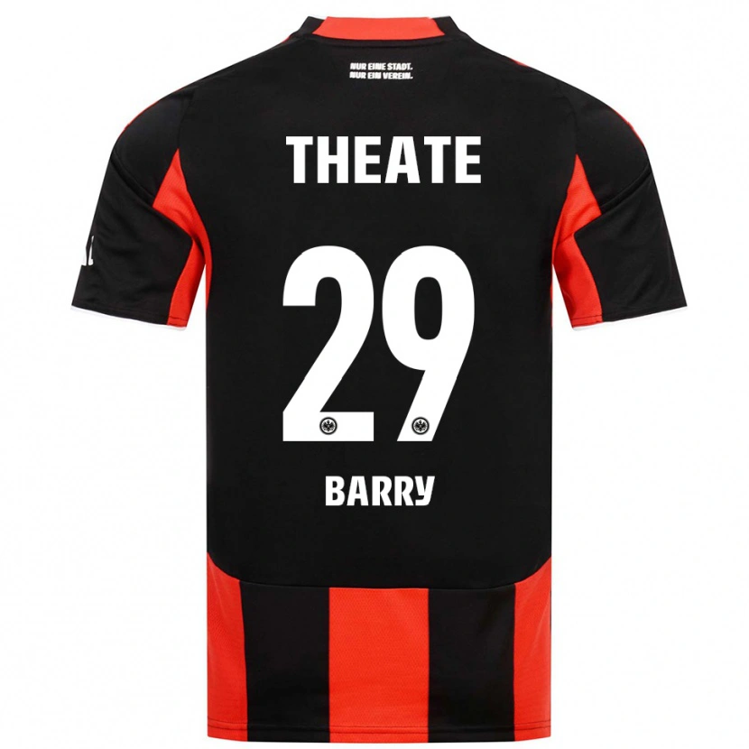 Danxen Barn Jasha Barry #29 Svart Röd Hemmatröja Matchtröjor 2025/26 Tröjor T-Tröja
