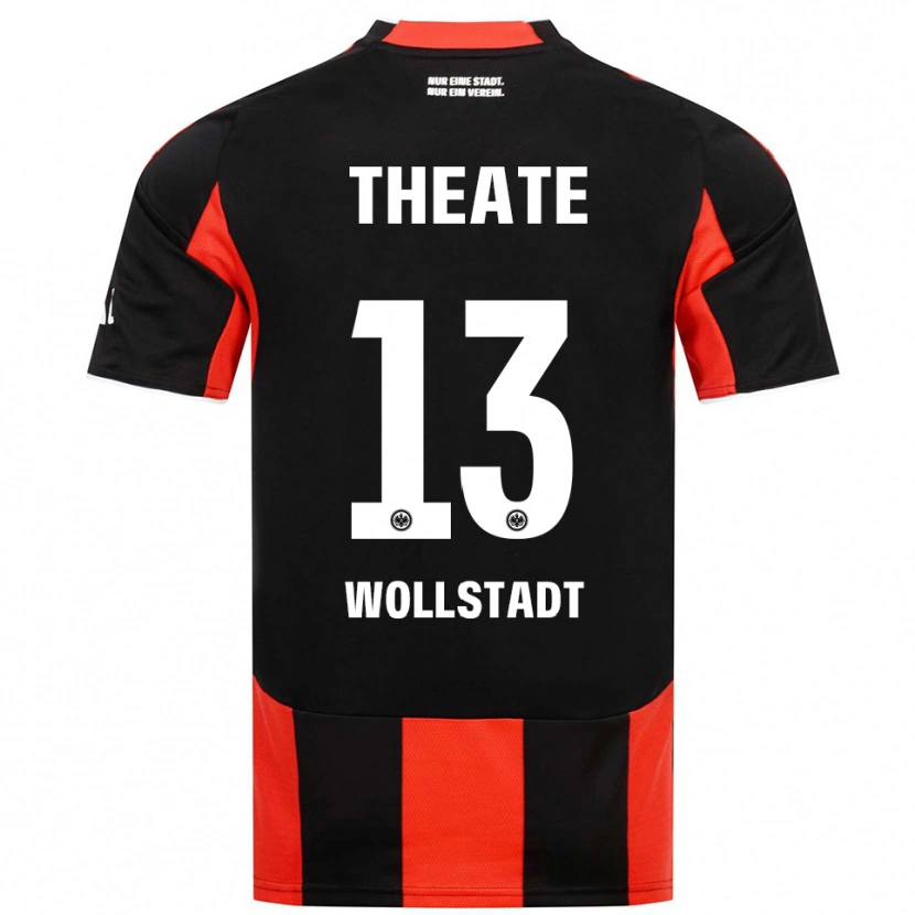 Danxen Barn Fabio Wollstadt #13 Svart Röd Hemmatröja Matchtröjor 2025/26 Tröjor T-Tröja