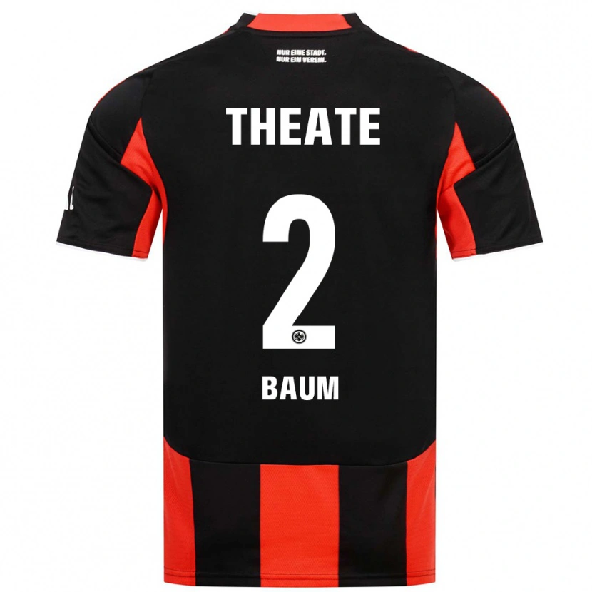 Danxen Barn Elias Baum #2 Svart Röd Hemmatröja Matchtröjor 2025/26 Tröjor T-Tröja
