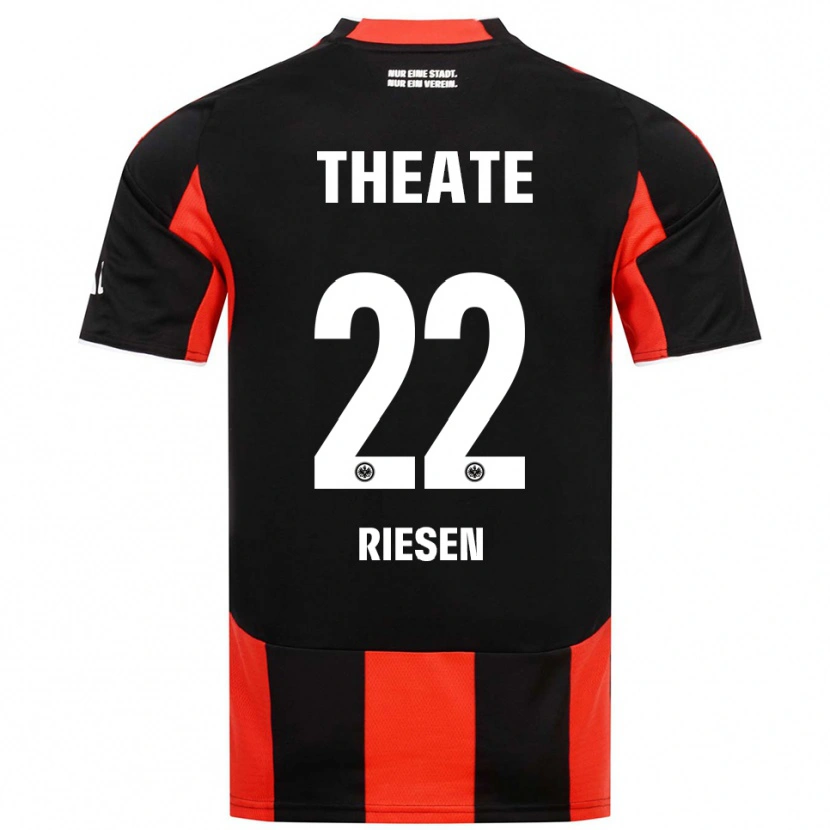 Danxen Barn Nadine Riesen #22 Svart Röd Hemmatröja Matchtröjor 2025/26 Tröjor T-Tröja