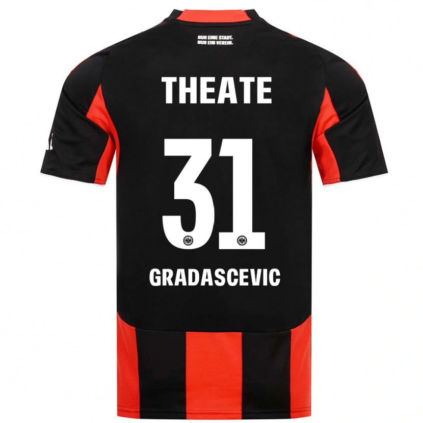Danxen Barn Meris Gradascevic #31 Svart Röd Hemmatröja Matchtröjor 2025/26 Tröjor T-Tröja