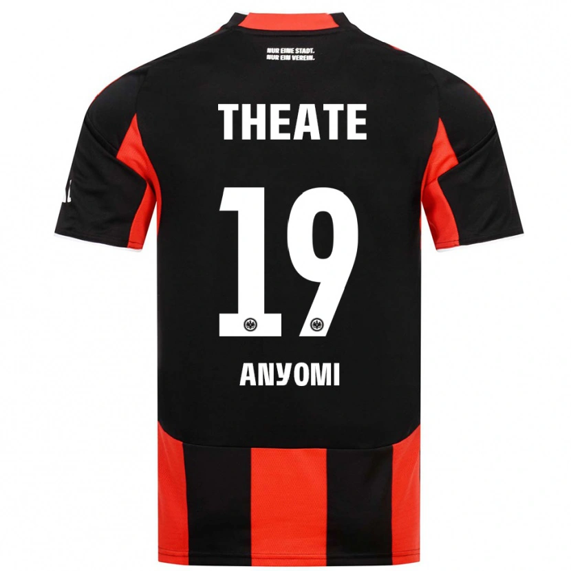 Danxen Barn Nicole Anyomi #19 Svart Röd Hemmatröja Matchtröjor 2025/26 Tröjor T-Tröja