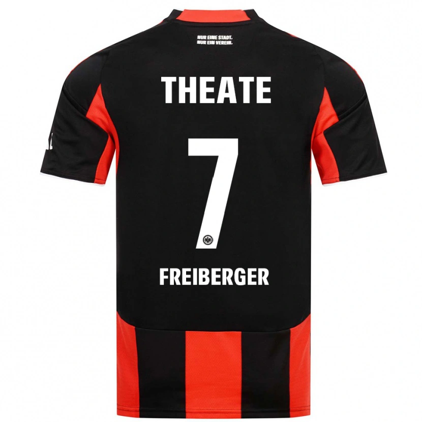 Danxen Barn Benjamin Freiberger #7 Svart Röd Hemmatröja Matchtröjor 2025/26 Tröjor T-Tröja