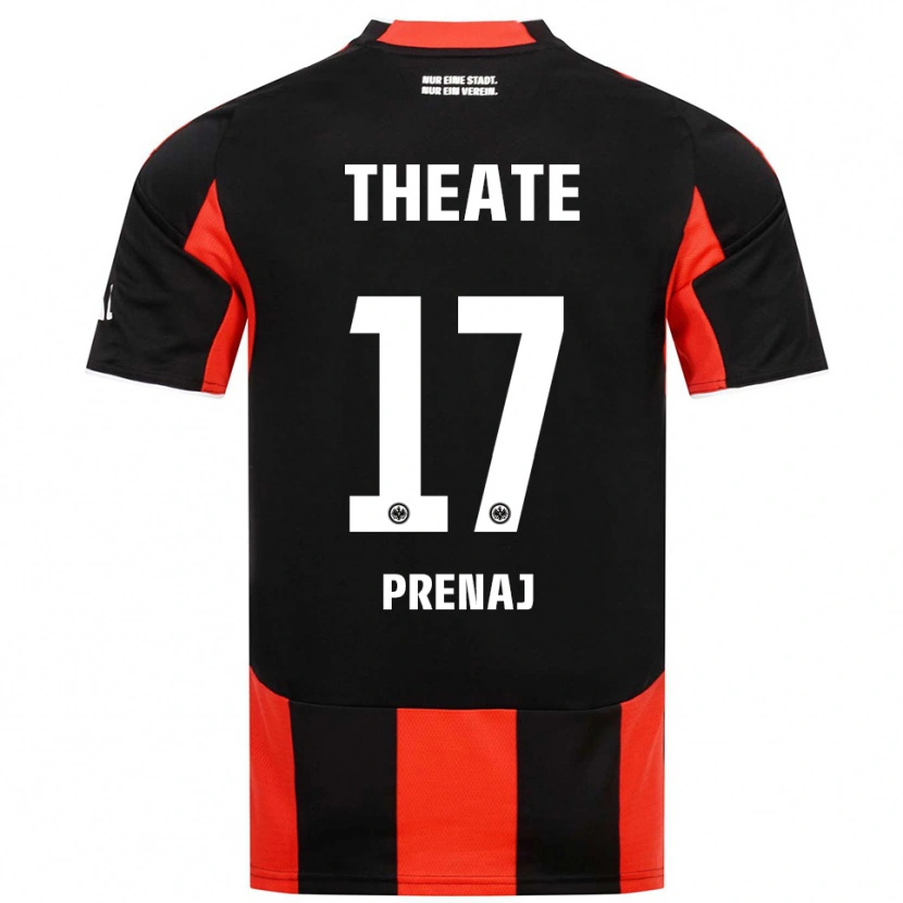 Danxen Barn Christian Prenaj #17 Svart Röd Hemmatröja Matchtröjor 2025/26 Tröjor T-Tröja