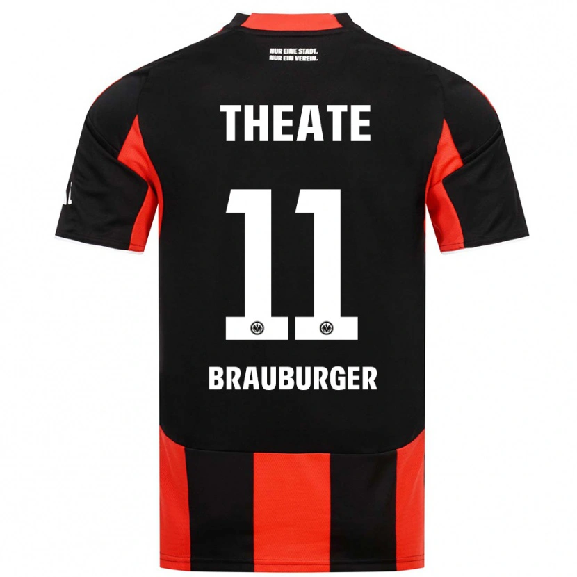 Danxen Barn Maximilian Brauburger #11 Svart Röd Hemmatröja Matchtröjor 2025/26 Tröjor T-Tröja