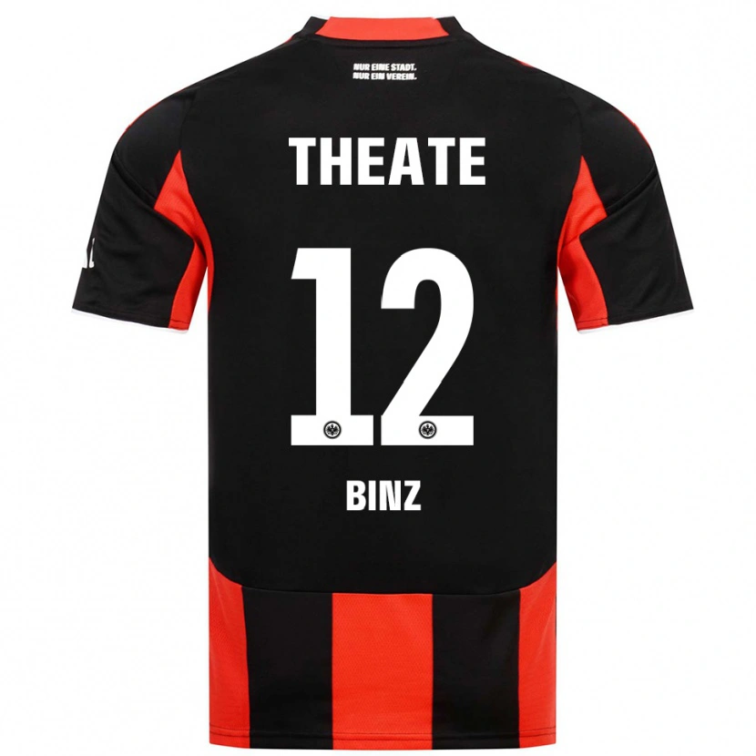 Danxen Barn Sam Binz #12 Svart Röd Hemmatröja Matchtröjor 2025/26 Tröjor T-Tröja