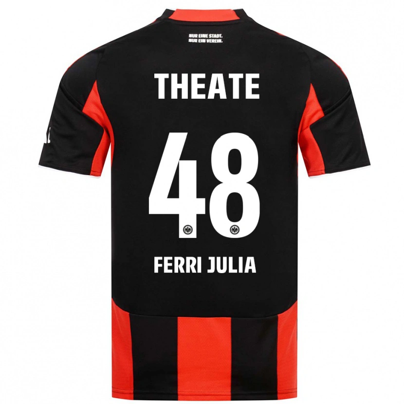 Danxen Barn Nacho Ferri #48 Svart Röd Hemmatröja Matchtröjor 2025/26 Tröjor T-Tröja