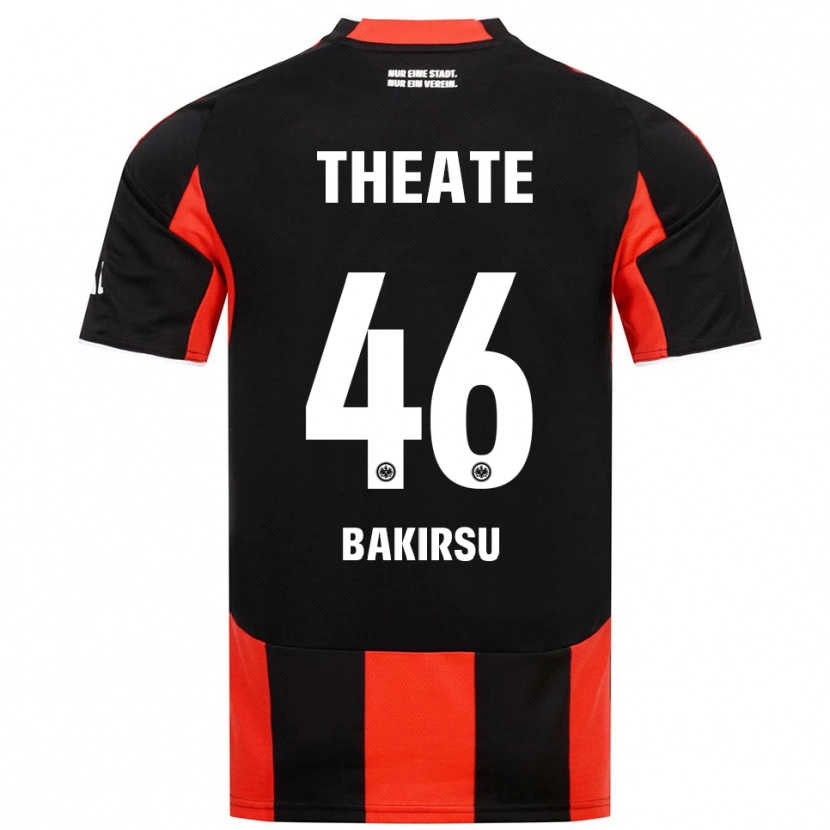 Danxen Barn Hüseyin Bakirsu #46 Svart Röd Hemmatröja Matchtröjor 2025/26 Tröjor T-Tröja