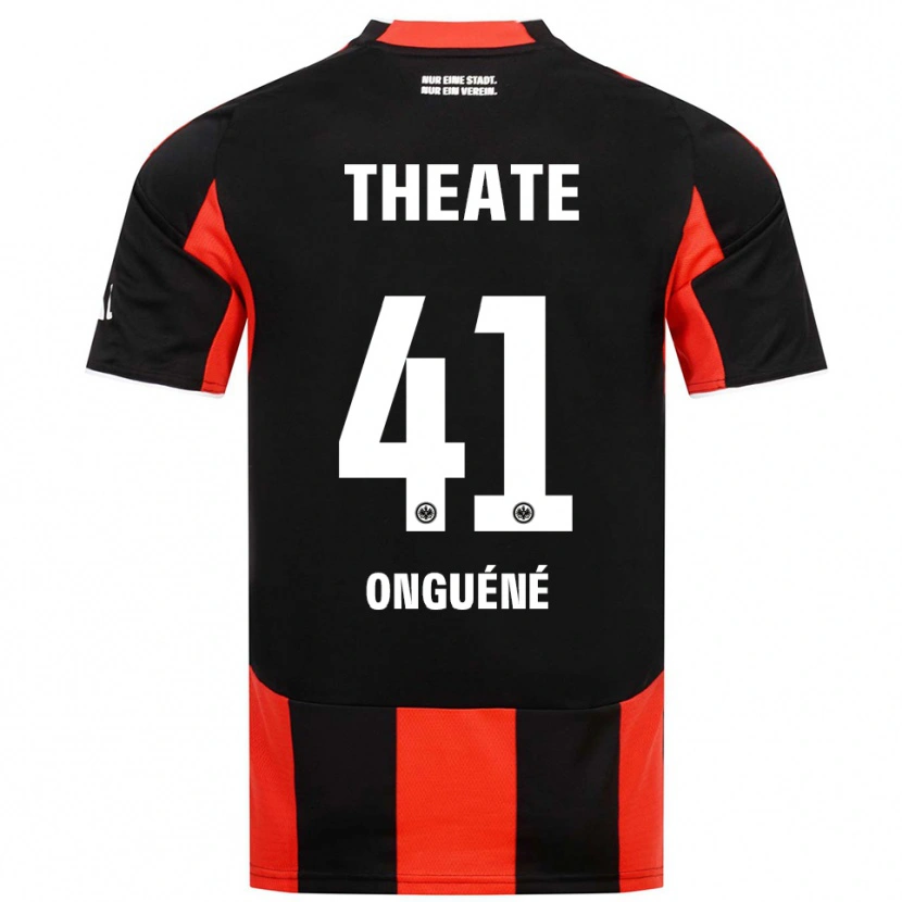 Danxen Barn Jérôme Onguéné #41 Svart Röd Hemmatröja Matchtröjor 2025/26 Tröjor T-Tröja