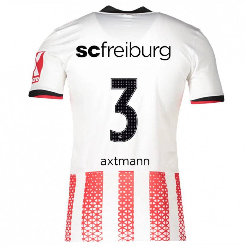 Danxen Barn Alina Axtmann #3 Vit Röd Hemmatröja Matchtröjor 2025/26 Tröjor T-Tröja