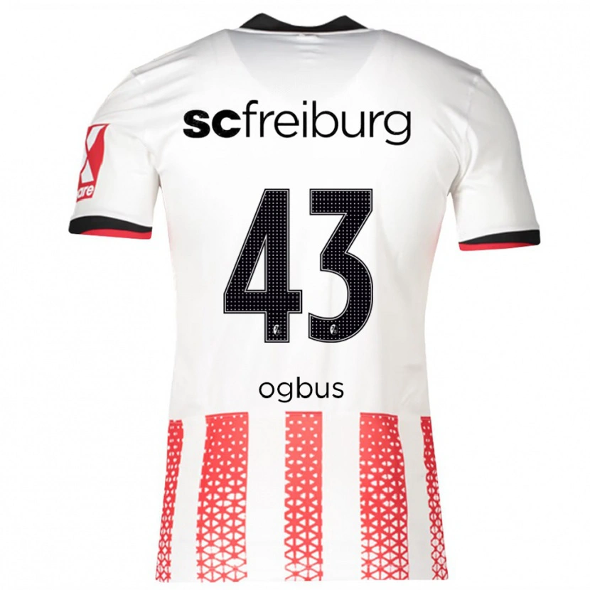 Danxen Barn Bruno Ogbus #43 Vit Röd Hemmatröja Matchtröjor 2025/26 Tröjor T-Tröja