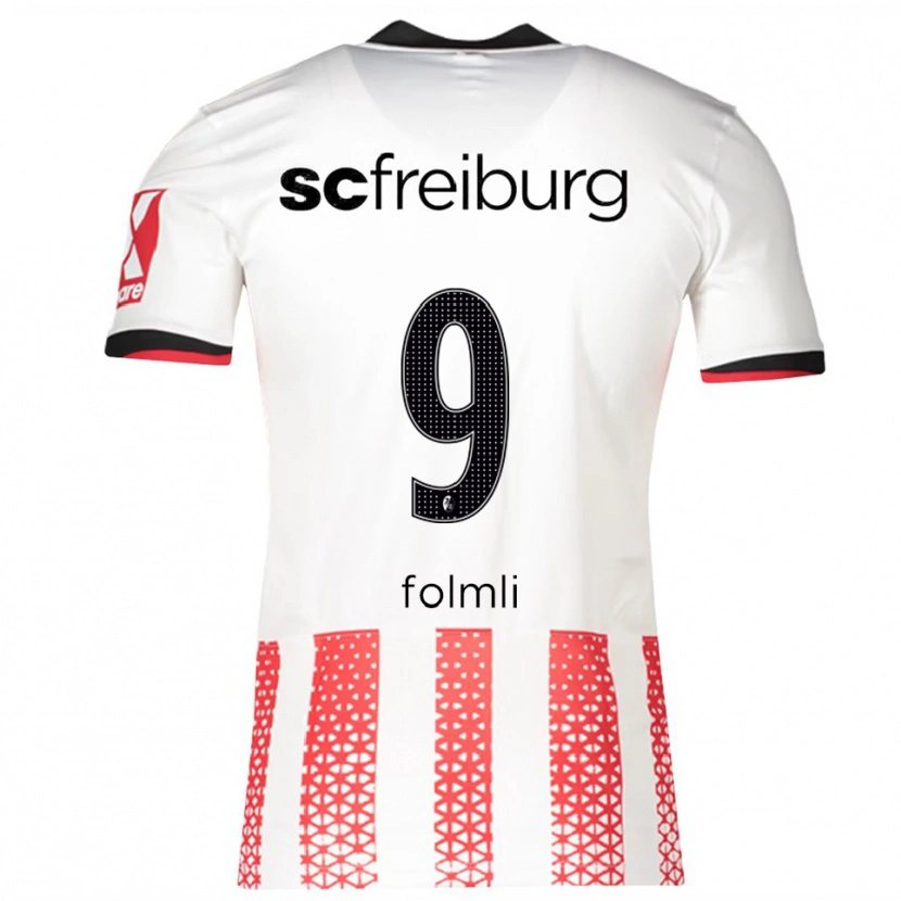 Danxen Barn Svenja Fölmli #9 Vit Röd Hemmatröja Matchtröjor 2025/26 Tröjor T-Tröja