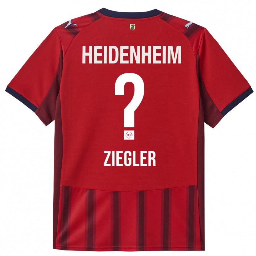 Danxen Barn Phillip Ziegler #0 Röd Marinblå Hemmatröja Matchtröjor 2025/26 Tröjor T-Tröja