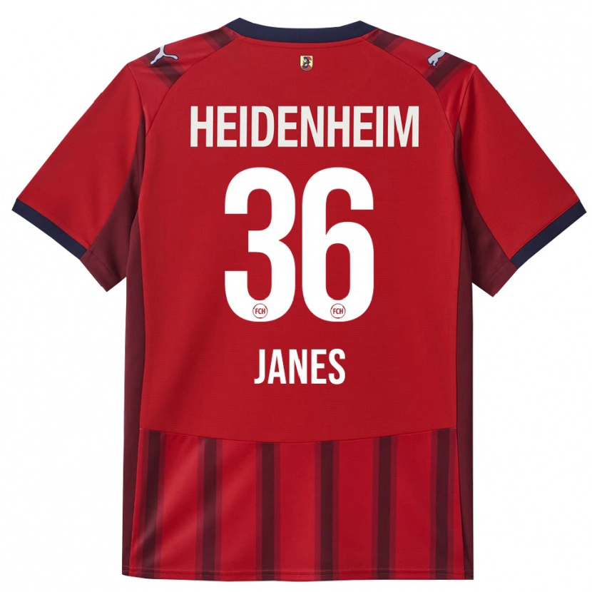 Danxen Barn Luka Janes #36 Röd Marinblå Hemmatröja Matchtröjor 2025/26 Tröjor T-Tröja