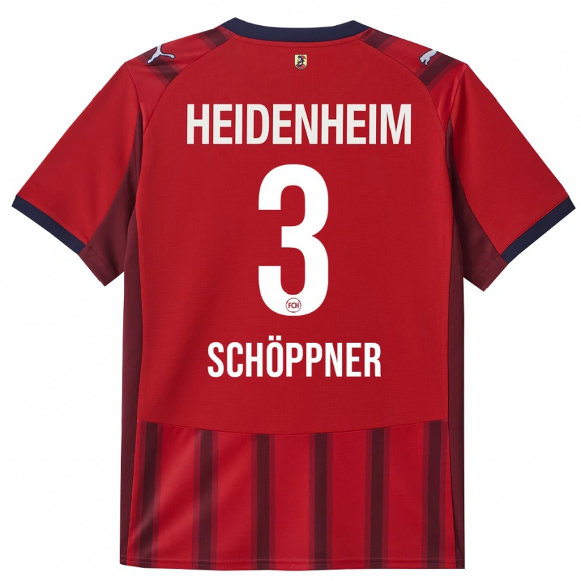 Danxen Barn Jan Schöppner #3 Röd Marinblå Hemmatröja Matchtröjor 2025/26 Tröjor T-Tröja