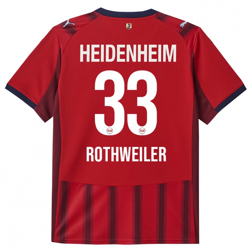 Danxen Barn Nick Rothweiler #33 Röd Marinblå Hemmatröja Matchtröjor 2025/26 Tröjor T-Tröja
