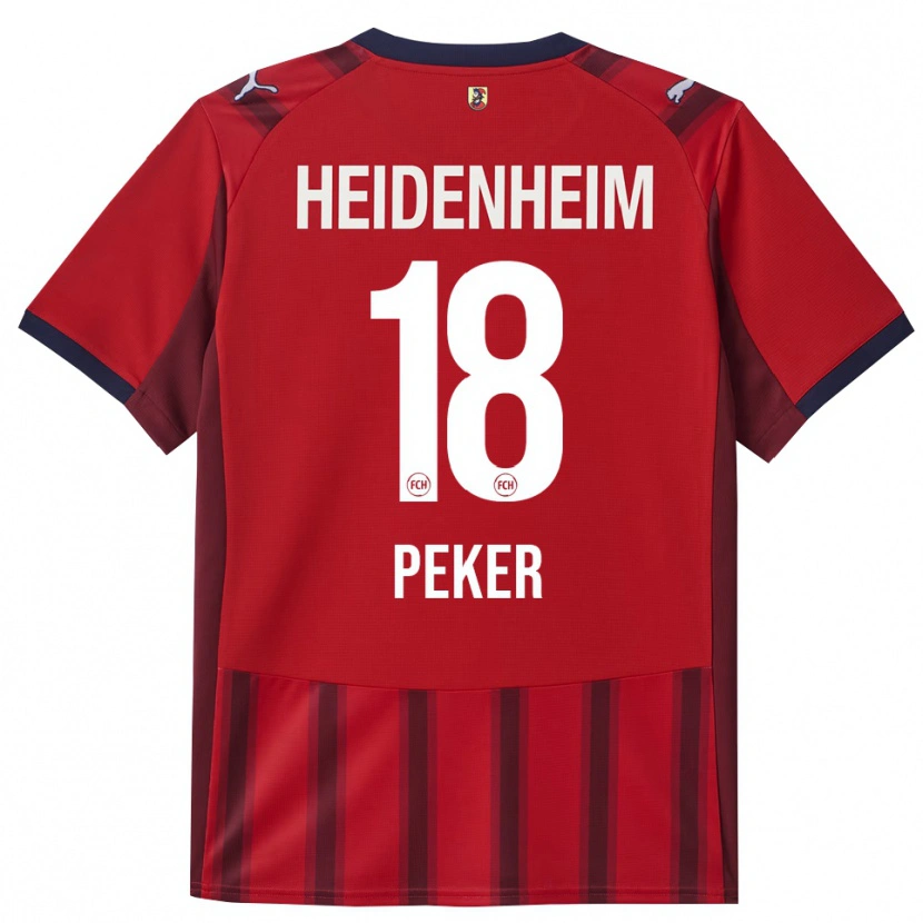 Danxen Barn Sena Peker #18 Röd Marinblå Hemmatröja Matchtröjor 2025/26 Tröjor T-Tröja