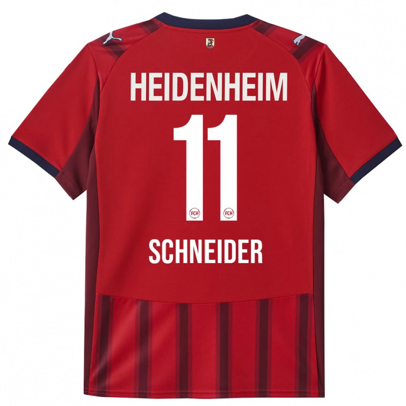 Danxen Barn Noah Schneider #11 Röd Marinblå Hemmatröja Matchtröjor 2025/26 Tröjor T-Tröja