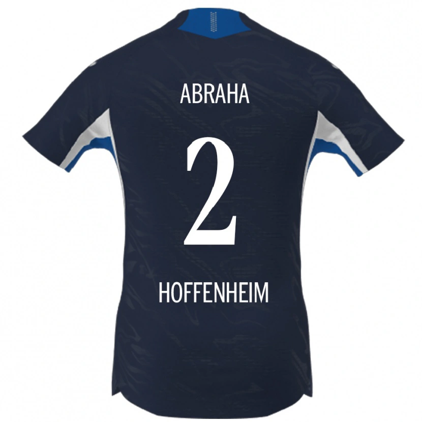 Danxen Barn Natnael Abraha #2 Marinblå Vit Hemmatröja Matchtröjor 2025/26 Tröjor T-Tröja