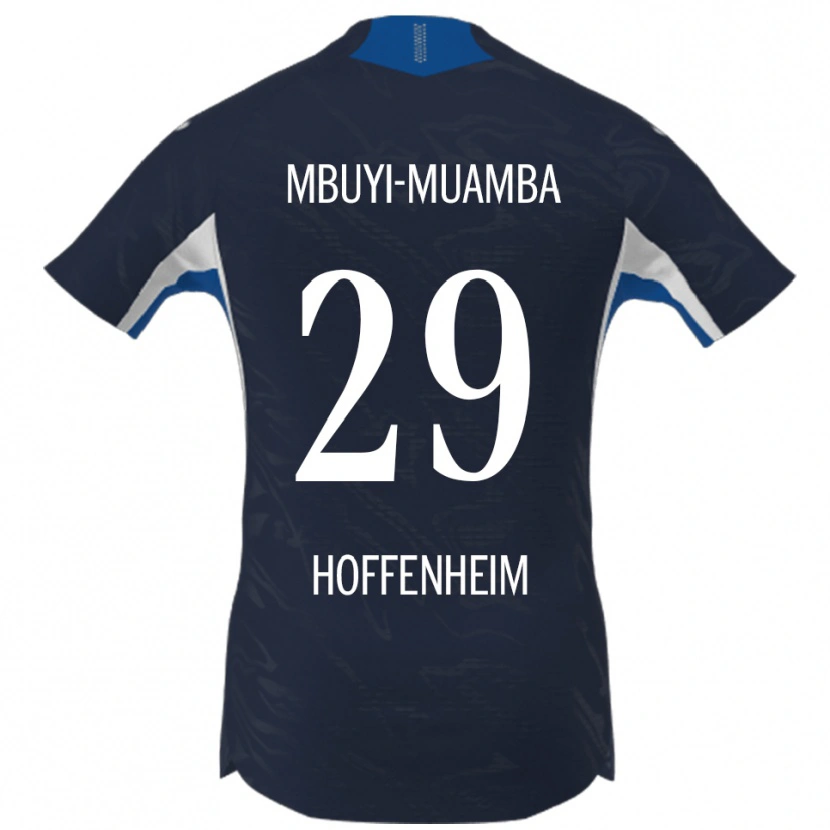 Danxen Barn Hubert Mbuyi-Muamba #29 Marinblå Vit Hemmatröja Matchtröjor 2025/26 Tröjor T-Tröja