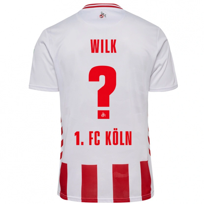 Danxen Barn Emil Wilk #0 Vit Röd Hemmatröja Matchtröjor 2025/26 Tröjor T-Tröja