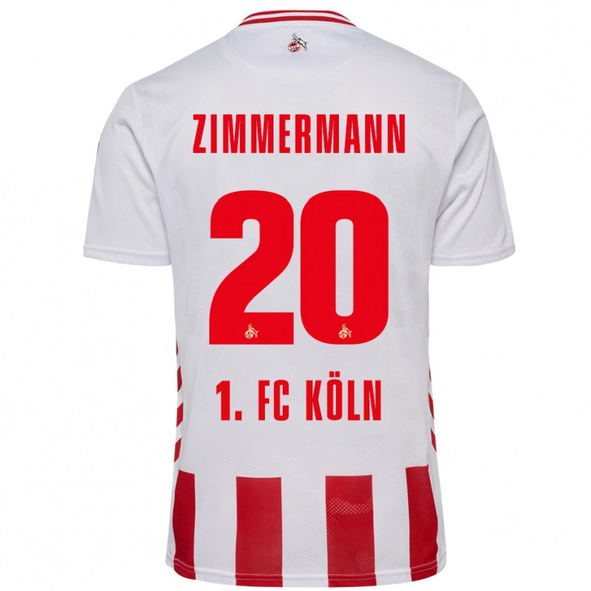 Danxen Barn Nick Zimmermann #20 Vit Röd Hemmatröja Matchtröjor 2025/26 Tröjor T-Tröja