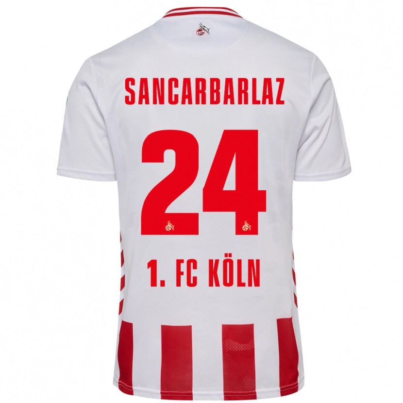 Danxen Barn Keyhan Sancarbarlaz #24 Vit Röd Hemmatröja Matchtröjor 2025/26 Tröjor T-Tröja