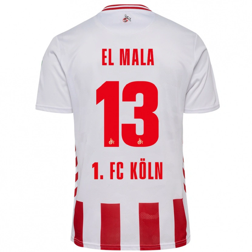 Danxen Barn Said El Mala #13 Vit Röd Hemmatröja Matchtröjor 2025/26 Tröjor T-Tröja