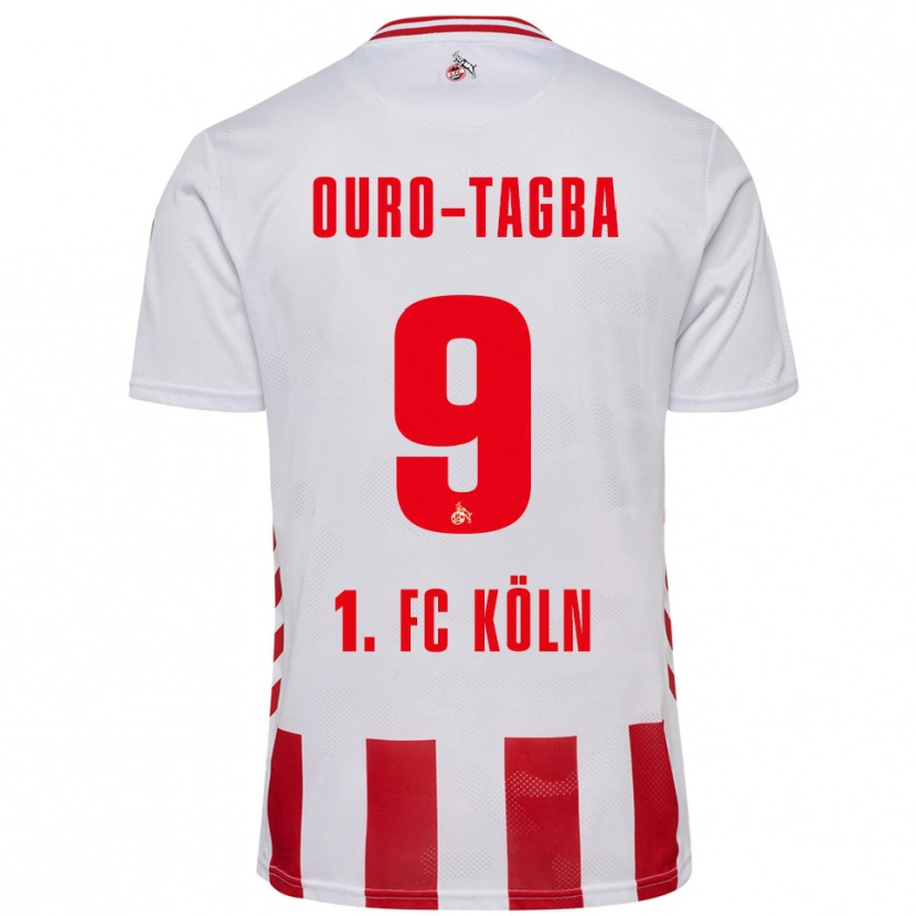 Danxen Barn Mansour Ouro-Tagba #9 Vit Röd Hemmatröja Matchtröjor 2025/26 Tröjor T-Tröja