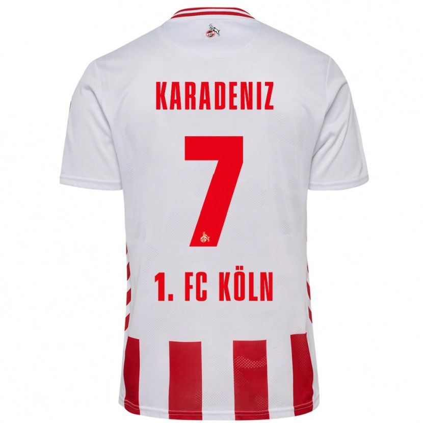Danxen Barn Thierry Karadeniz #7 Vit Röd Hemmatröja Matchtröjor 2025/26 Tröjor T-Tröja