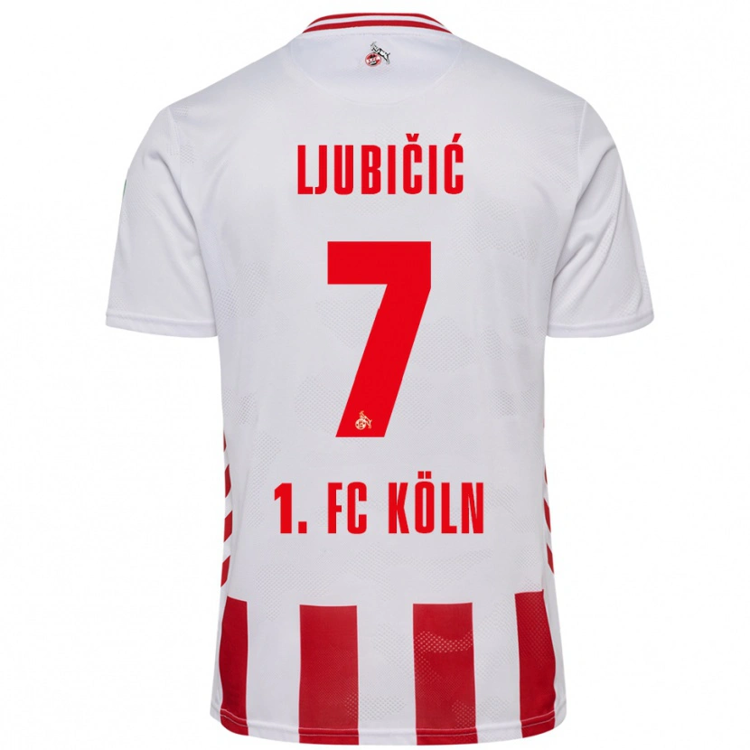 Danxen Barn Dejan Ljubicic #7 Vit Röd Hemmatröja Matchtröjor 2025/26 Tröjor T-Tröja