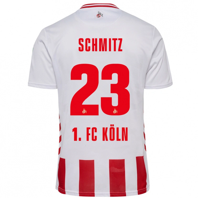 Danxen Barn Timo Schmitz #23 Vit Röd Hemmatröja Matchtröjor 2025/26 Tröjor T-Tröja