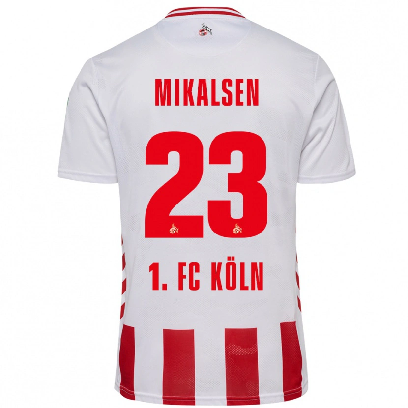 Danxen Barn Aurora Mikalsen #23 Vit Röd Hemmatröja Matchtröjor 2025/26 Tröjor T-Tröja