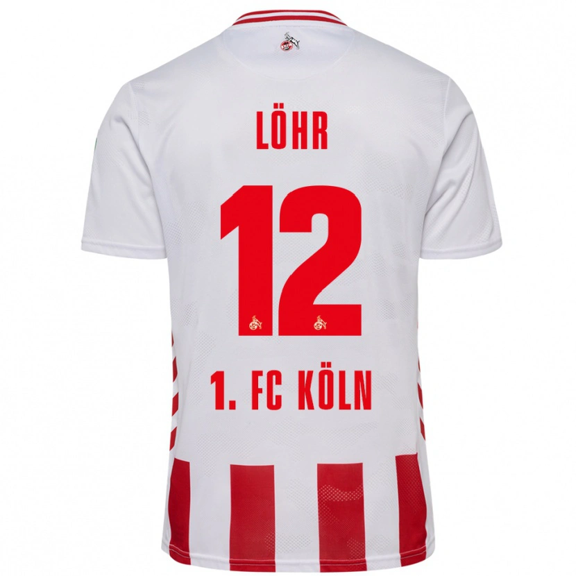 Danxen Barn Max Löhr #12 Vit Röd Hemmatröja Matchtröjor 2025/26 Tröjor T-Tröja