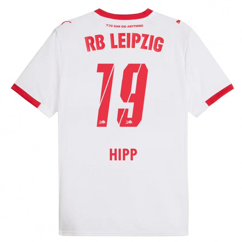 Danxen Barn Jenny Hipp #19 Vit Röd Hemmatröja Matchtröjor 2025/26 Tröjor T-Tröja
