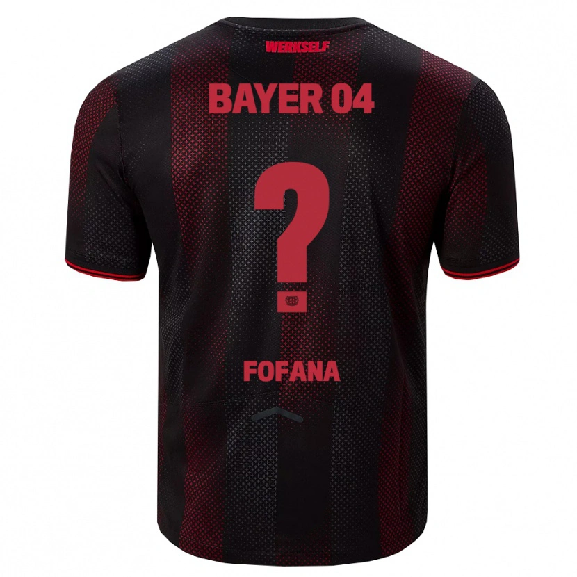 Danxen Barn Sadik Fofana #0 Svart Röd Hemmatröja Matchtröjor 2025/26 Tröjor T-Tröja