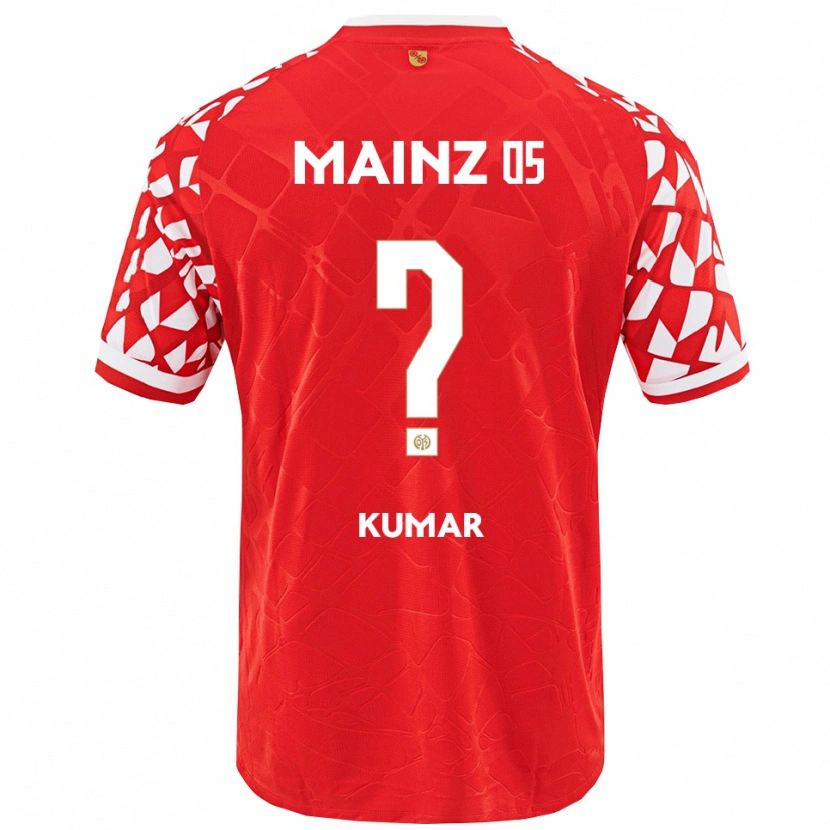 Danxen Barn Florian Kumar #0 Röd Vit Hemmatröja Matchtröjor 2025/26 Tröjor T-Tröja