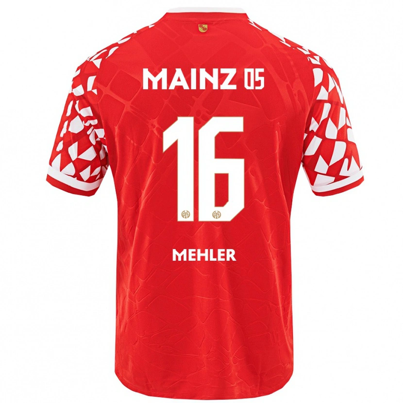Danxen Barn Melina Mehler #16 Röd Vit Hemmatröja Matchtröjor 2025/26 Tröjor T-Tröja