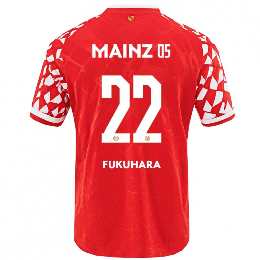 Danxen Barn Yuuka Fukuhara #22 Röd Vit Hemmatröja Matchtröjor 2025/26 Tröjor T-Tröja