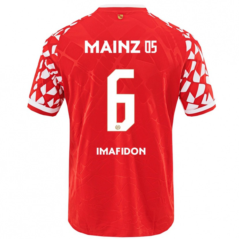 Danxen Barn Daniel Imafidon #6 Röd Vit Hemmatröja Matchtröjor 2025/26 Tröjor T-Tröja