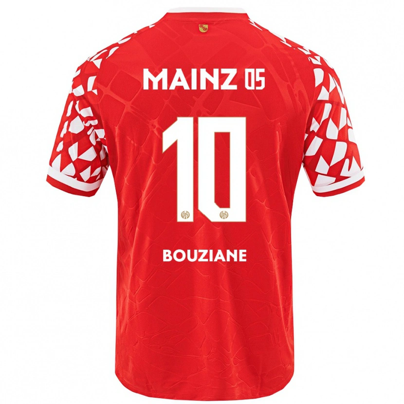 Danxen Barn Chiara Bouziane #10 Röd Vit Hemmatröja Matchtröjor 2025/26 Tröjor T-Tröja
