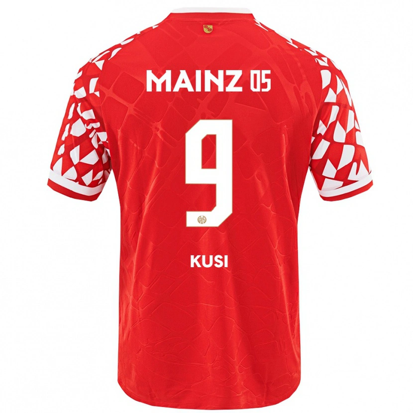 Danxen Barn Jemain Kusi #9 Röd Vit Hemmatröja Matchtröjor 2025/26 Tröjor T-Tröja