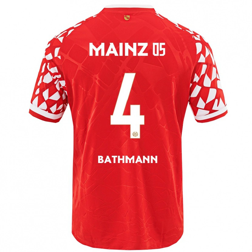 Danxen Barn Kara Bathmann #4 Röd Vit Hemmatröja Matchtröjor 2025/26 Tröjor T-Tröja