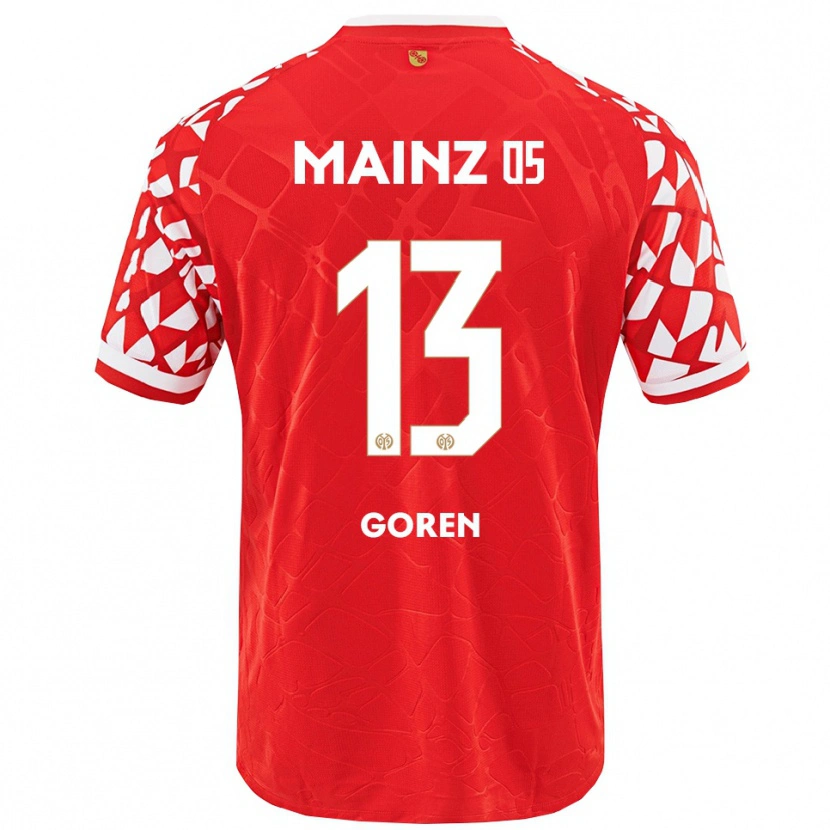 Danxen Barn Tamar Goren #13 Röd Vit Hemmatröja Matchtröjor 2025/26 Tröjor T-Tröja