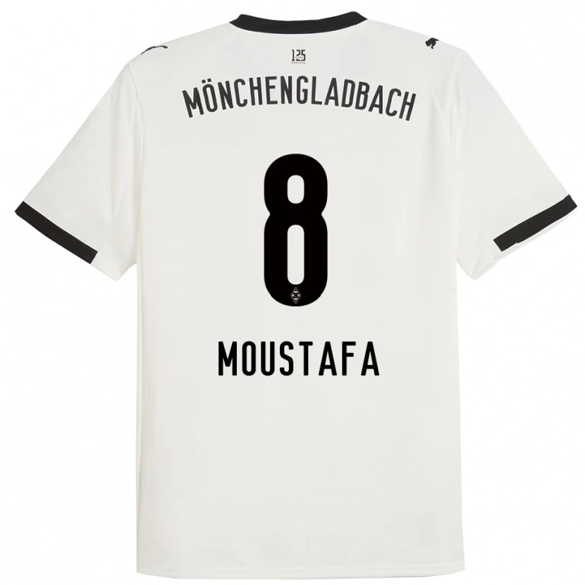 Danxen Barn Moustafa Ashraf Moustafa #8 Vit Svart Hemmatröja Matchtröjor 2025/26 Tröjor T-Tröja