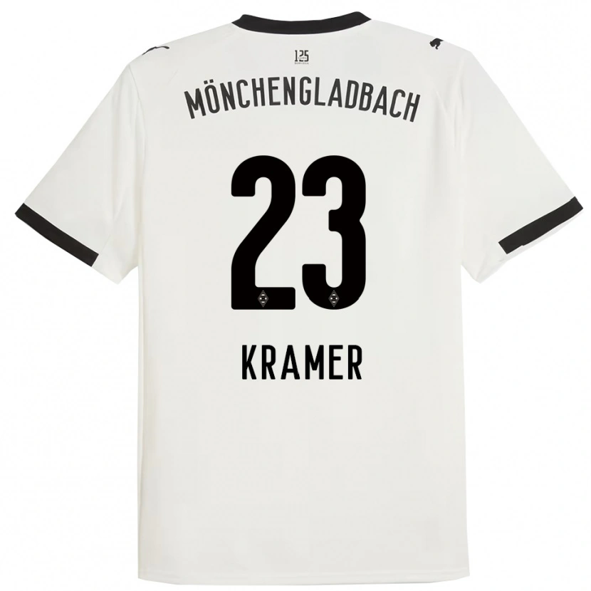 Danxen Barn Christoph Kramer #23 Vit Svart Hemmatröja Matchtröjor 2025/26 Tröjor T-Tröja