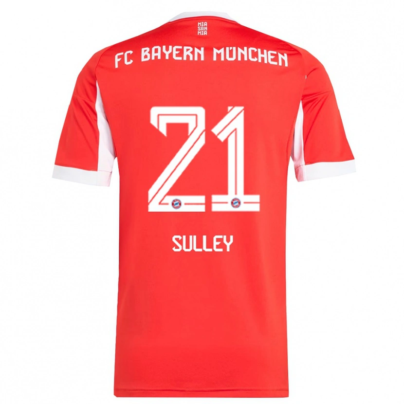 Danxen Barn Williams Baffour Sulley #21 Röd Vit Hemmatröja Matchtröjor 2025/26 Tröjor T-Tröja
