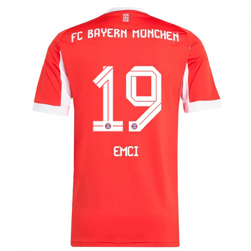 Danxen Barn Ben Emci #19 Röd Vit Hemmatröja Matchtröjor 2025/26 Tröjor T-Tröja