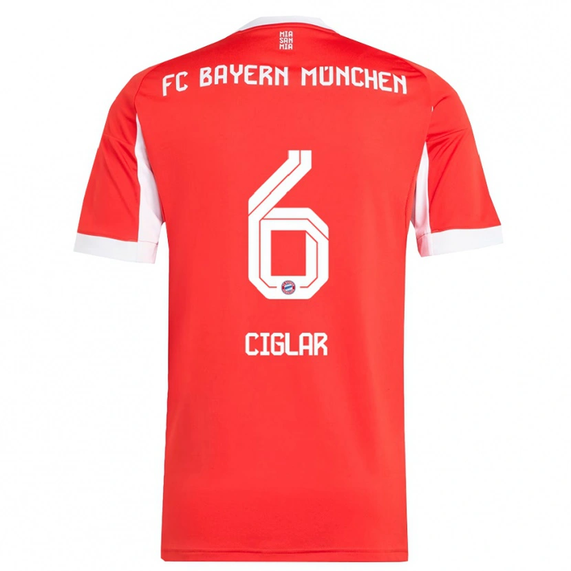 Danxen Barn Roko Ciglar #6 Röd Vit Hemmatröja Matchtröjor 2025/26 Tröjor T-Tröja